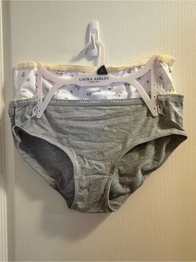 Laura Ashley Women’s Cotton Blend Briefs - 2 Pack, Brand New without Tags